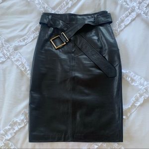 MOSCHINO leather skirt